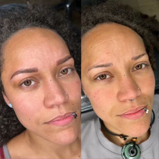 Brow Correction - Nikki Clark - The Studio PMU Brow correction before after by Nikki Clark The Studio PMU Santa Rosa PMU correction