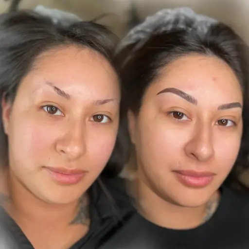 Combining Microblading and Powder Ombre techniques, Combo Brows create realistic hair strokes with a soft, shaded background. This dual approach delivers the sharpness of Microblading and the depth of Ombre, resulting in a natural, balanced brow. Tailored to each client's unique skin type, tone, and aesthetic vision, Combo Brows enhance overall brow appearance.